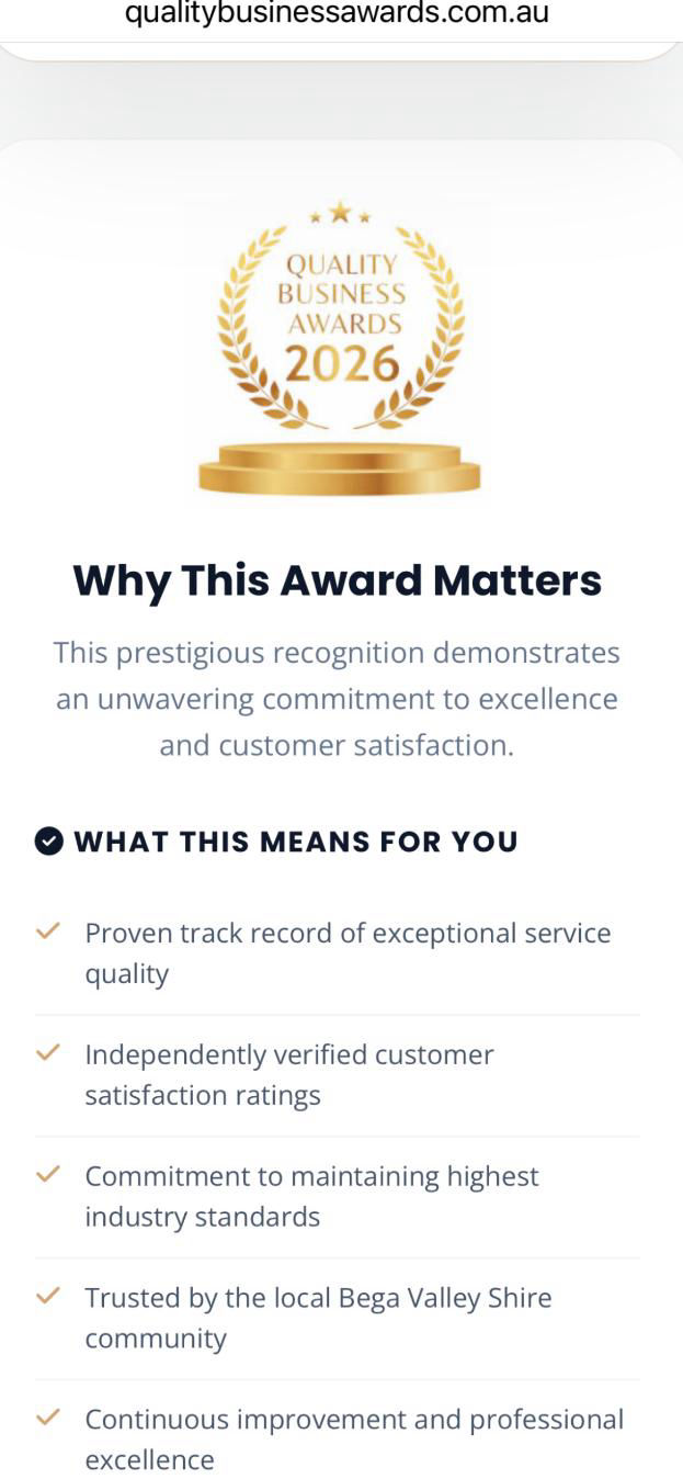 What this award shows